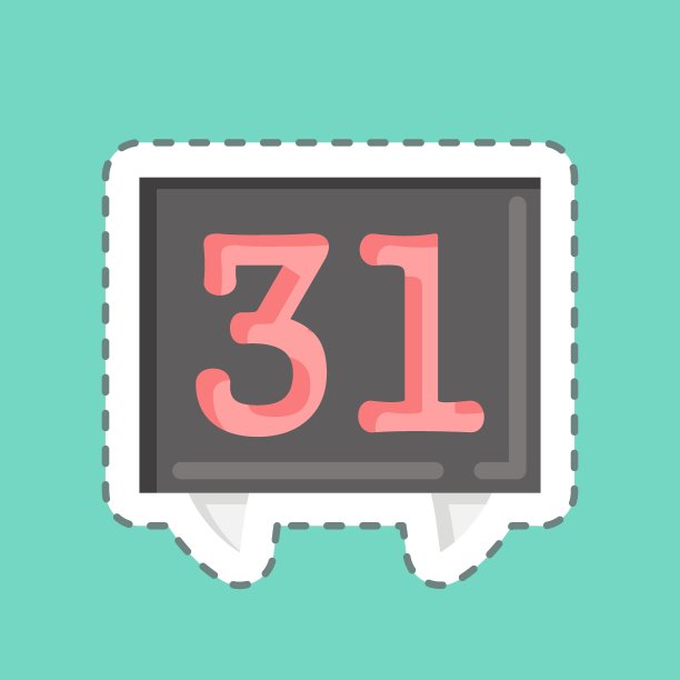 贴纸线剪万圣节约会。适合作为万圣节的象征。简单的设计可编辑。设计模板向量。简单的说明图片下载