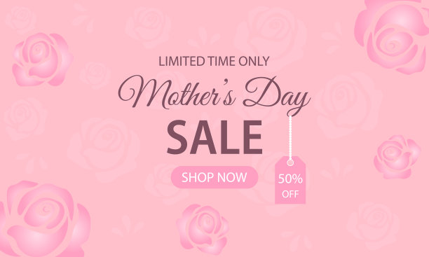 母亲节促销广告横幅图片下载