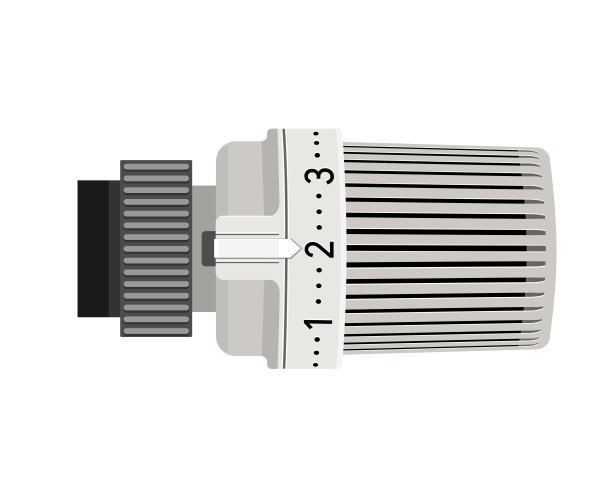 恒温器, 矢量插图孤立在白色背景上图片下载