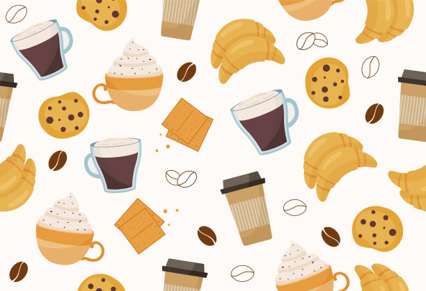 咖啡无缝模式图片下载