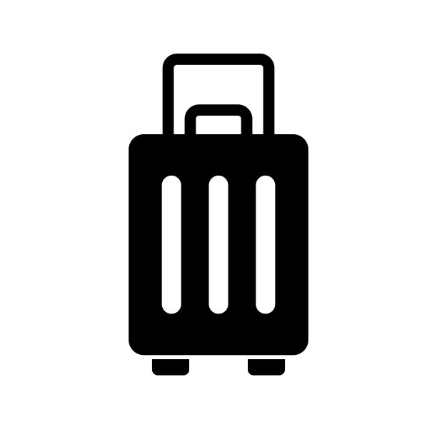 手提箱轮廓图标。行李。向量。图片下载