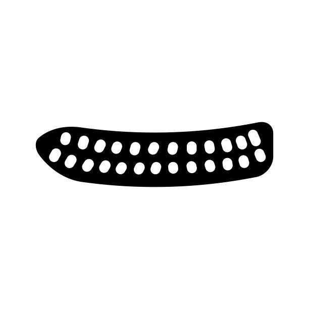 黄瓜切字形图标矢量插图图片下载