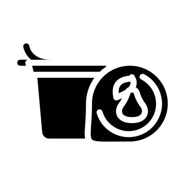 珍珠杯字形图标矢量插图图片下载