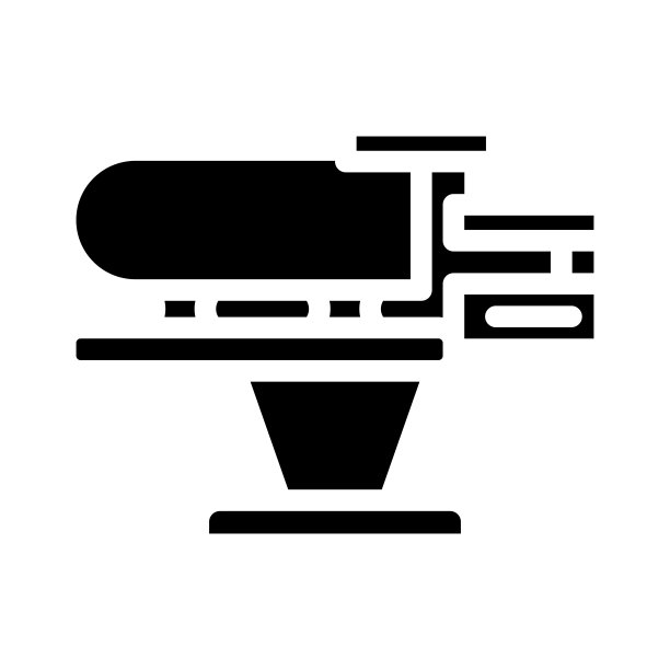 蒸汽发生器加热表字形图标矢量插图图片下载
