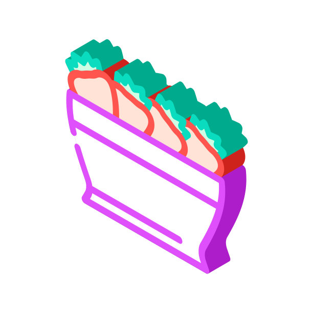 盘子草莓等距图标矢量插图图片下载