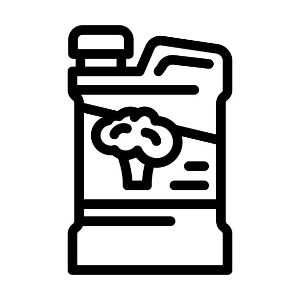 花椰菜害虫补救线图标矢量插图图片下载