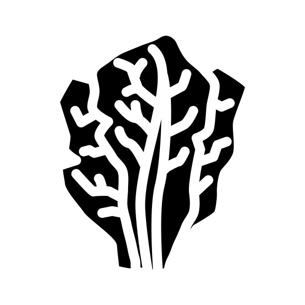 生菜食物字形图标矢量插图图片下载