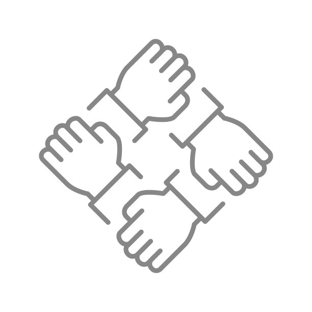 团队工作线图标。团结,团结的象征图片下载
