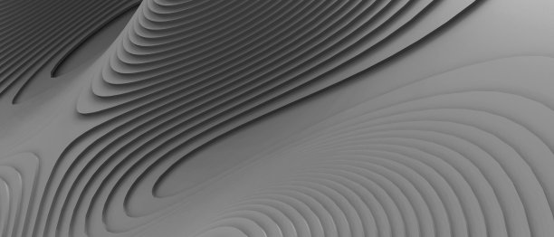 有创意的想法。”抽象的曲线背景。未来浪潮和创新技术的成功和网络连接的概念黑色。软件，复制空间，数字，横幅-3d渲染图片下载