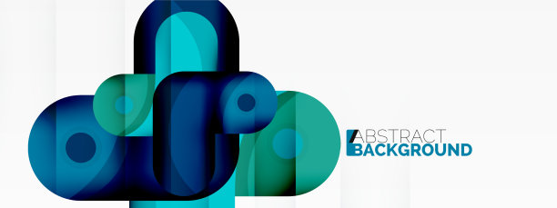 创意几何壁纸圆形箭头形状图片下载