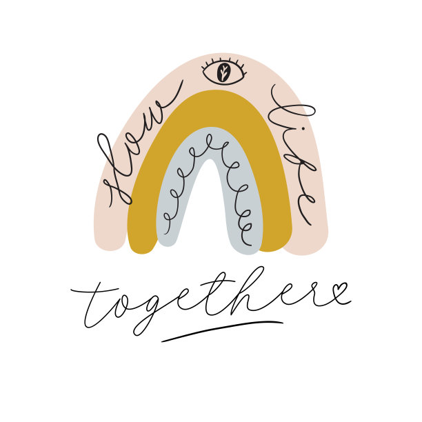 抽象的当代插画，花卉，动物，月亮，女孩的力量元素。图片下载