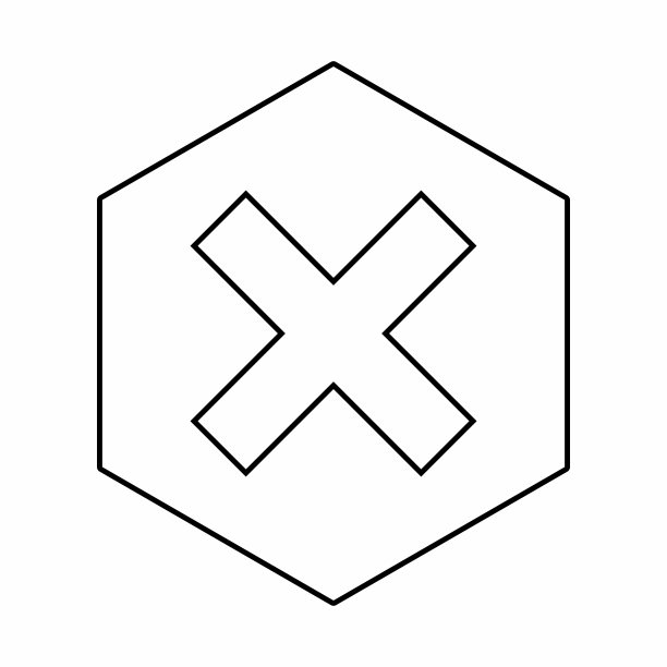 错误的分数，交叉的分数，拒绝，不同意，不，错误，不确定，错误的选择，任务完成，投票。-矢量标记符号。黑色轮廓设计。孤立的图标。图片下载