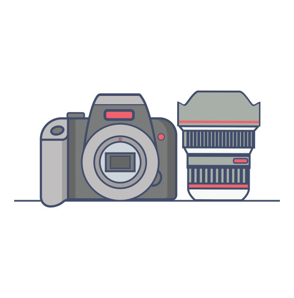 复古相机平线设计矢量图片下载