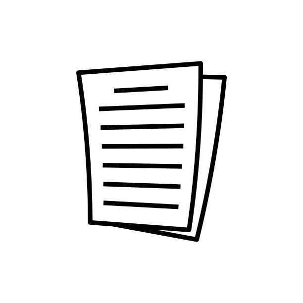 纸质线条办公文具图标设计模板矢量插图图片下载