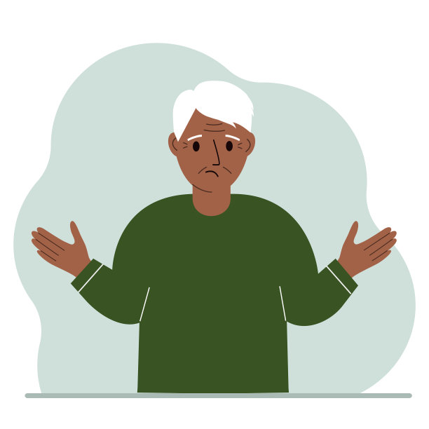 爷爷伤心难过，双手摊开图片下载