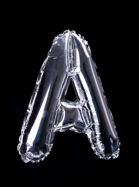 银箔气球字母表图片下载