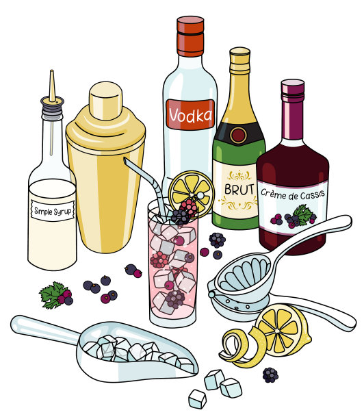 涂鸦卡通俄罗斯春天冲床和图片下载