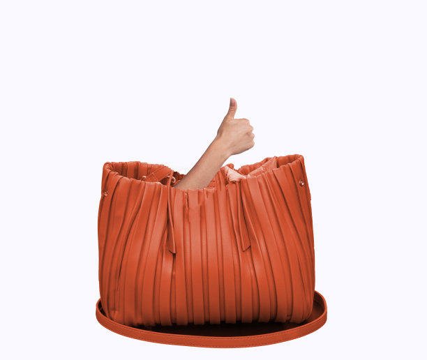 黄色女性手提包展示-图片下载