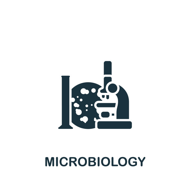 微生物学单色简约图标图片下载
