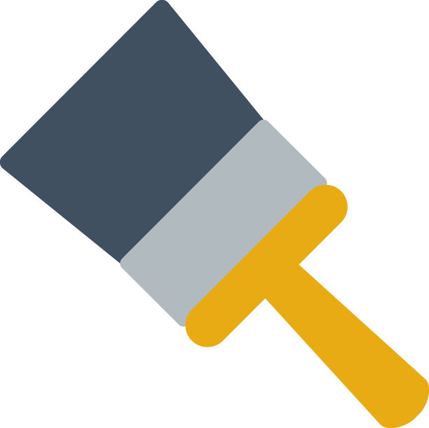 油漆工刷图标设备施工图片下载