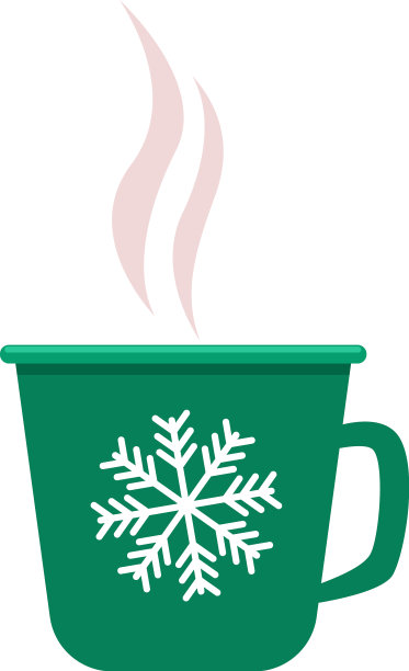 热饮杯寒冷的冬季饮料图标图片下载