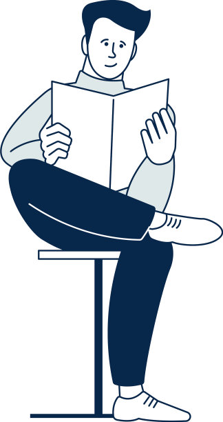 坐着读书的年轻人书友偶像图片下载