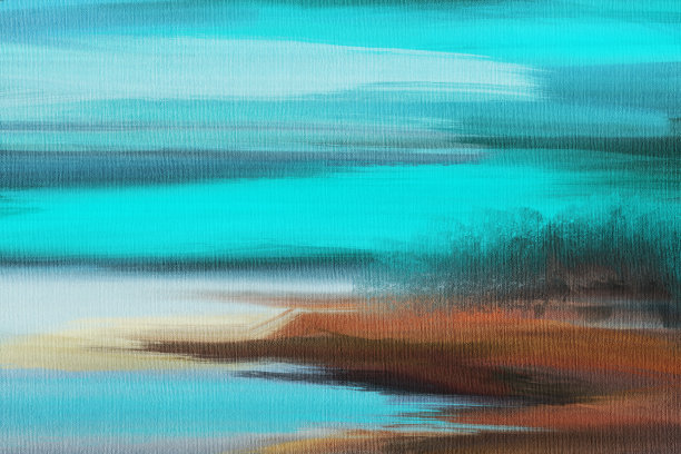 抽象印象派。景观。现代绘画。图片下载