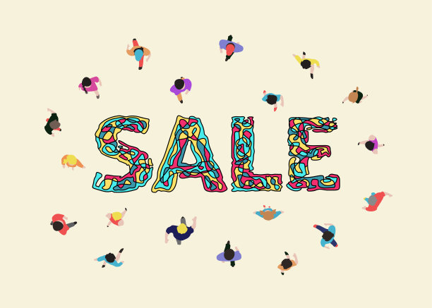 销售概念横幅，模板设计的网页或社交媒体项目图片下载