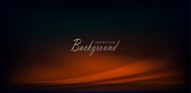 抽象的棕色弧线在时尚的黑色背景图片下载