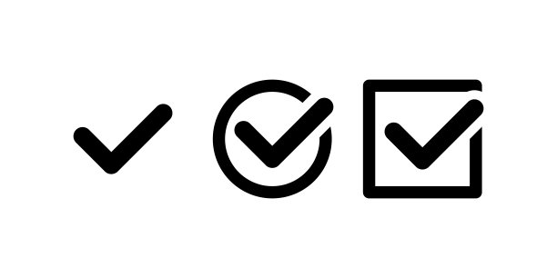 复选框中的复选标记设置图标。标注正确，要做清单，协议，计划，计划，业务，工作，时间表。技术的概念。矢量线图标的业务和广告图片下载