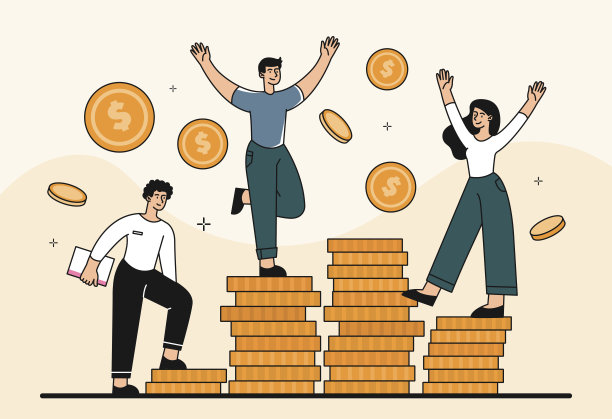 有硬币的商人图片下载