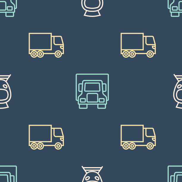 设置线路有轨电车和铁路货运卡车图片下载