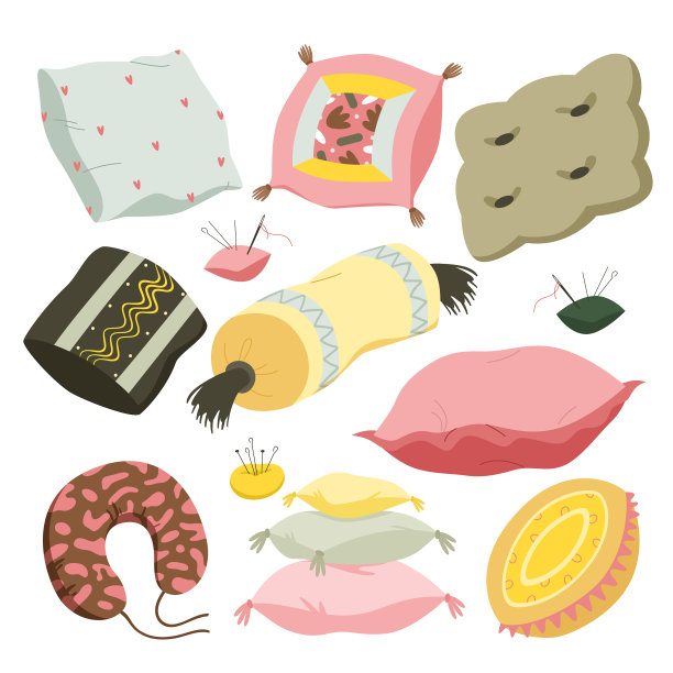 各种卧室软枕头套装图片下载