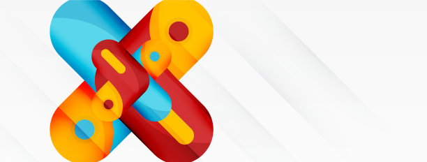 创意几何壁纸圆形箭头形状图片下载