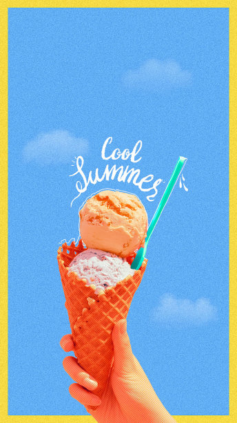 唯美冰淇淋夏天手机壁纸图片下载