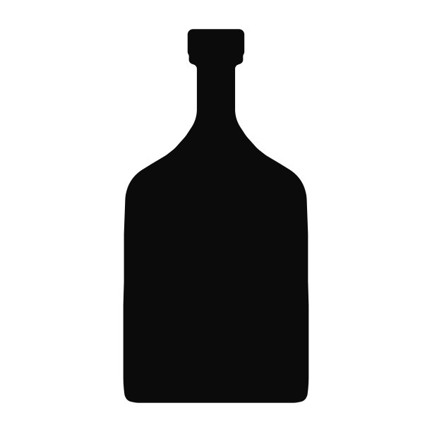瓶子矢量图标黑色图片下载