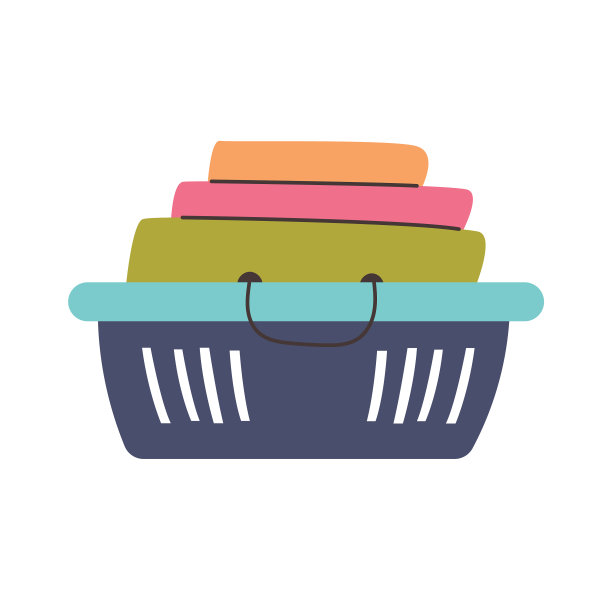 篮子折叠衣服图片下载