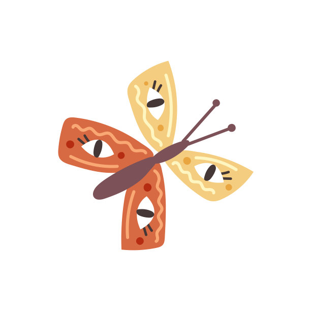 翅膀上有眼睛图案的蝴蝶图片下载