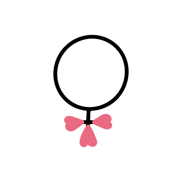 性别符号女性浪漫手绘涂鸦图片下载