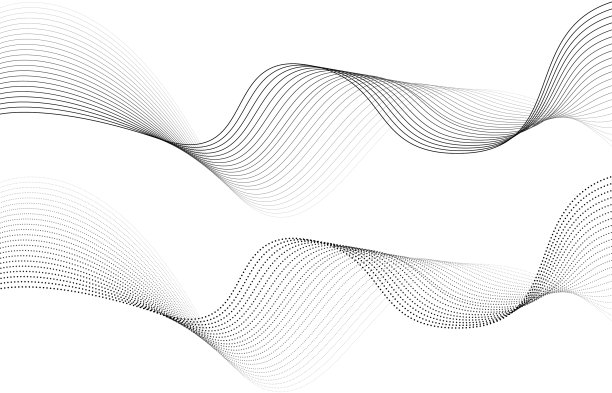 用于数字设计的抽象波元图片下载