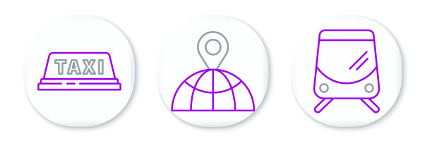 设置有轨电车和铁路出租车车顶和图片下载