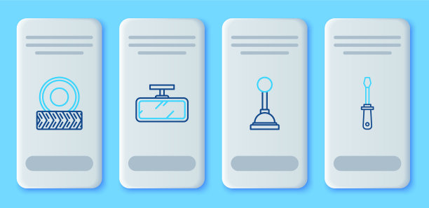 设置线汽车后视镜换挡轮和图片下载