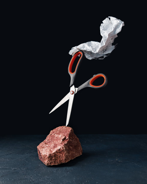 石头纸剪刀图片下载