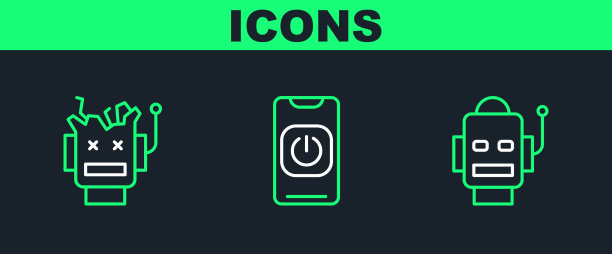 设定线机器人坏了机器人并从图片下载