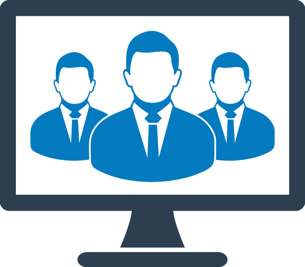 在线业务组图标扁平风格eps图片下载