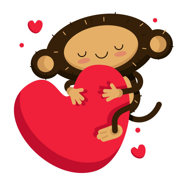 平孤立在白色可爱图片下载