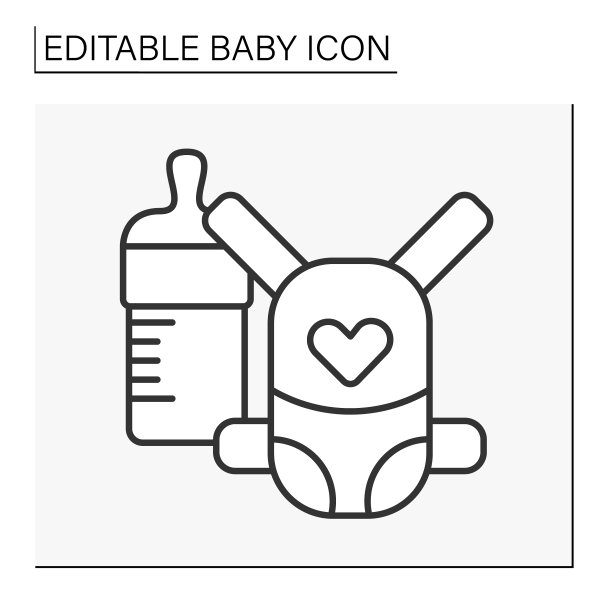 婴儿行图标图片下载