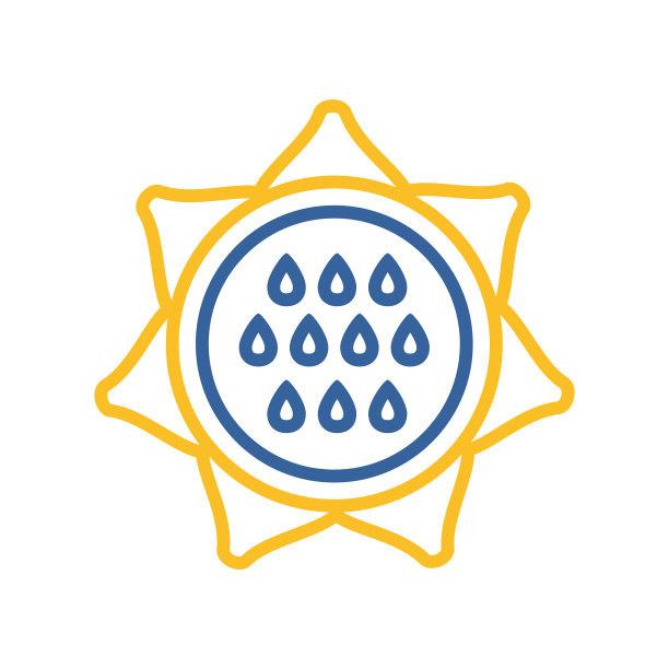 向日葵孤立图标农业标志图图片下载