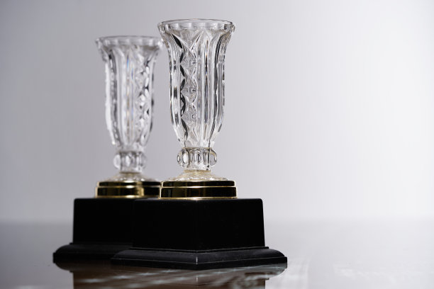 水晶奖杯的特写图片下载
