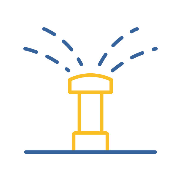 花园自动洒水图标图片下载